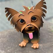 Yorkie dog planter