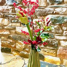 Elegant Christmas Vase